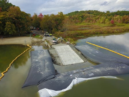 Construction of new boat ramp nearing completion